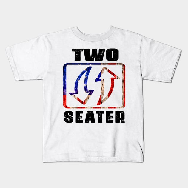 Two Seater 4th of july Kids T-Shirt by raeex